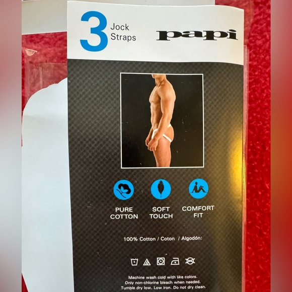 Papi Jockstrap with Black Logo (Medium) - Picture 4 of 5